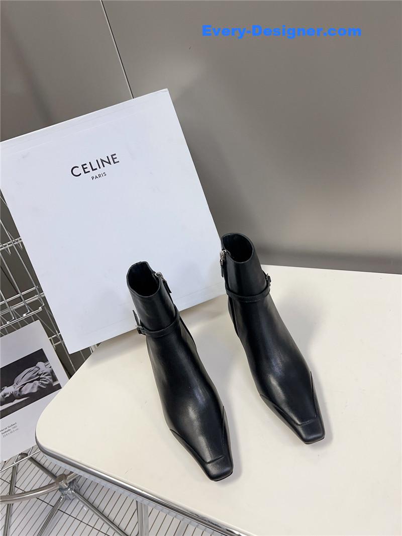 Ce1i*e british pointed toe early autumn ankle boots