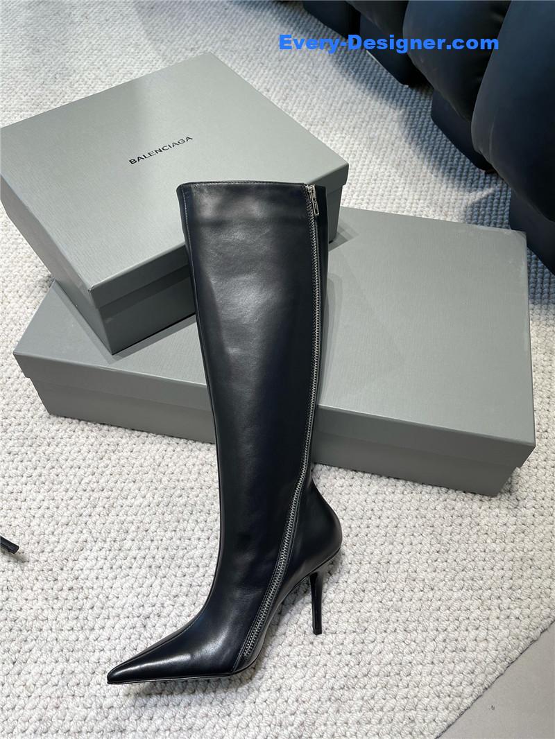 Ba1en*iaga fall/winter zip up heeled boots
