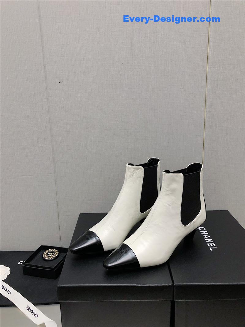 CC classic color block ankle boots