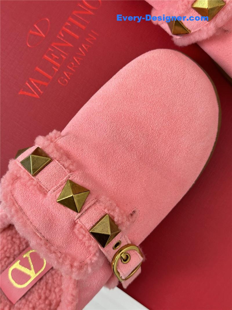 Va1e*ntin0 retro style rivets wool half mop