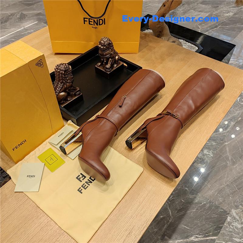 F**di electroplated high heel boots