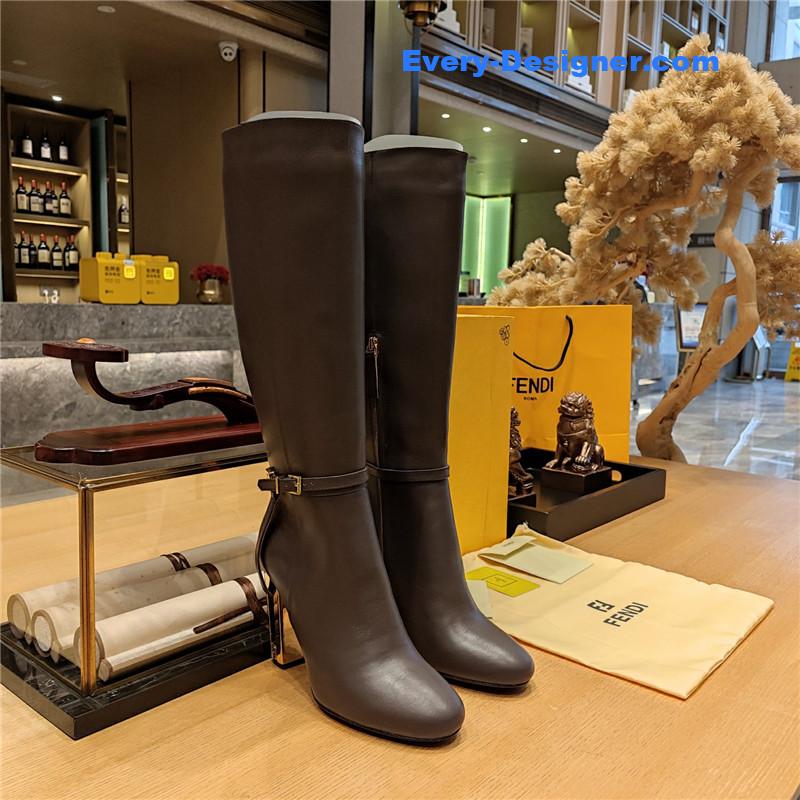 F**di electroplated high heel boots