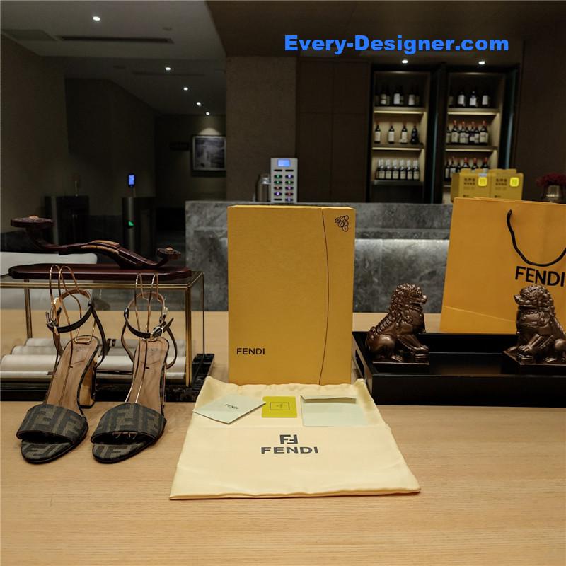 F**di electroplated high heel sandals