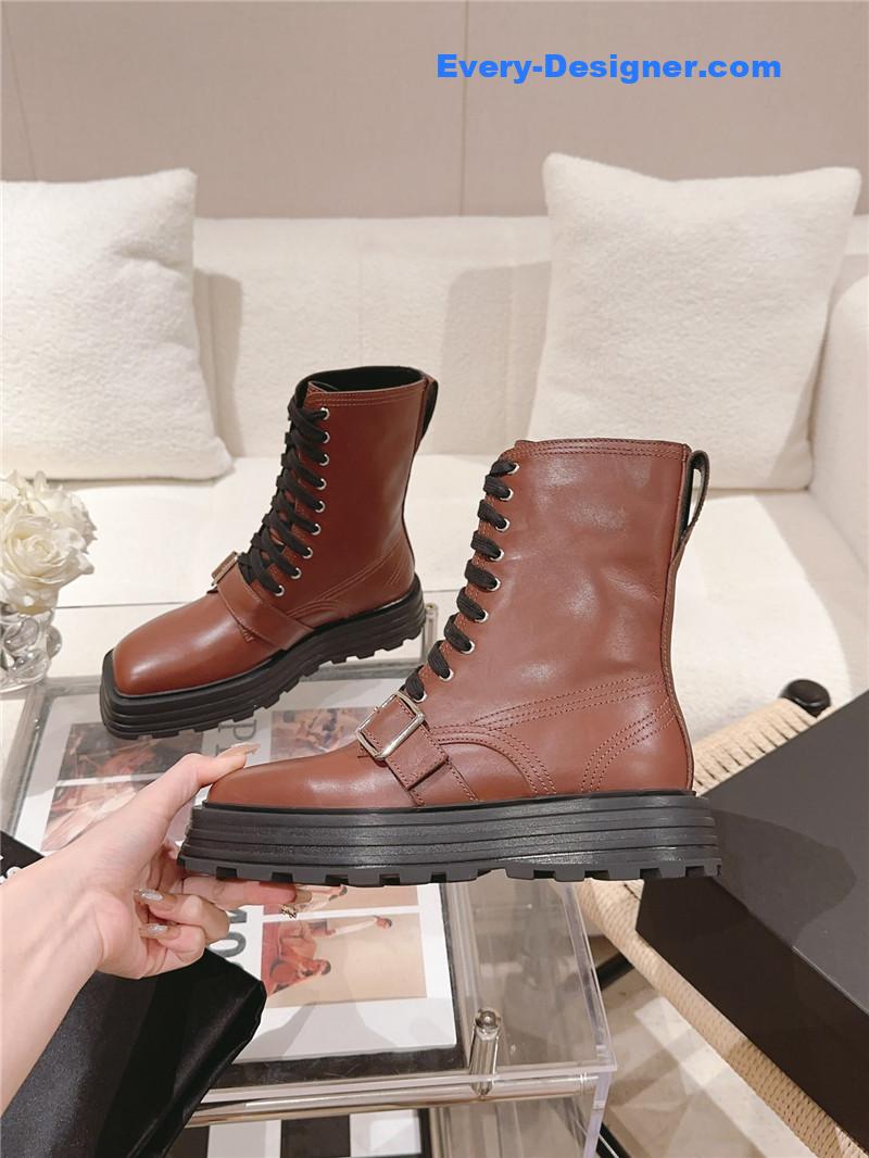 jil sander square toe martin boots
