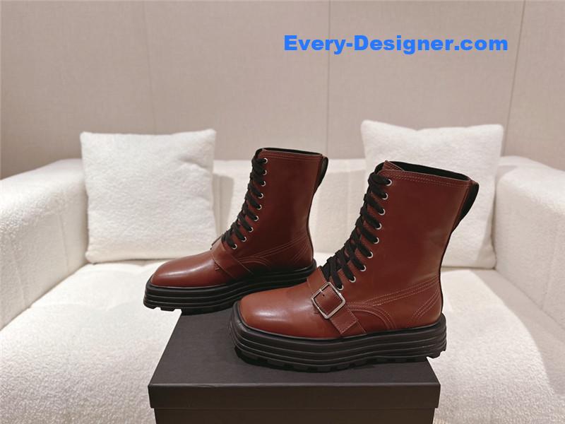 jil sander square toe martin boots