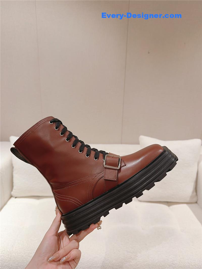 jil sander square toe martin boots