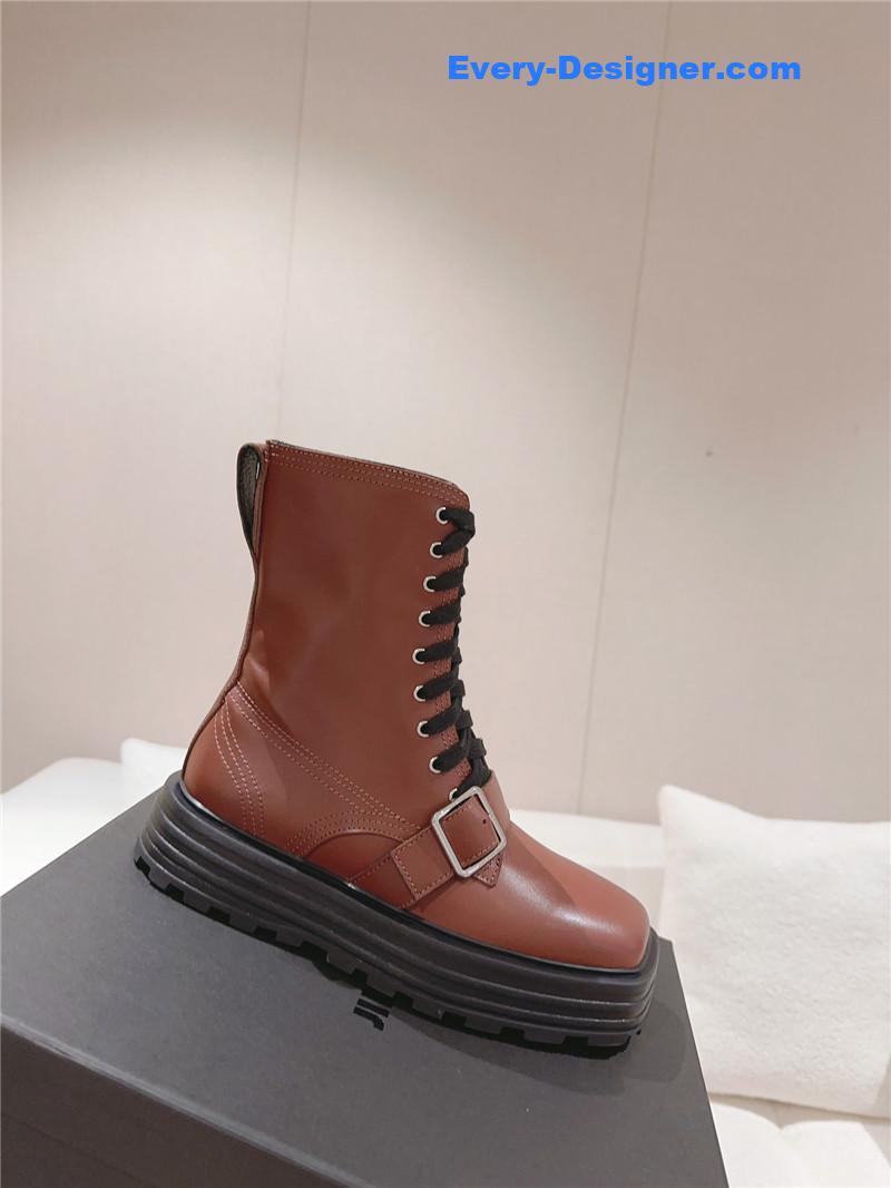 jil sander square toe martin boots