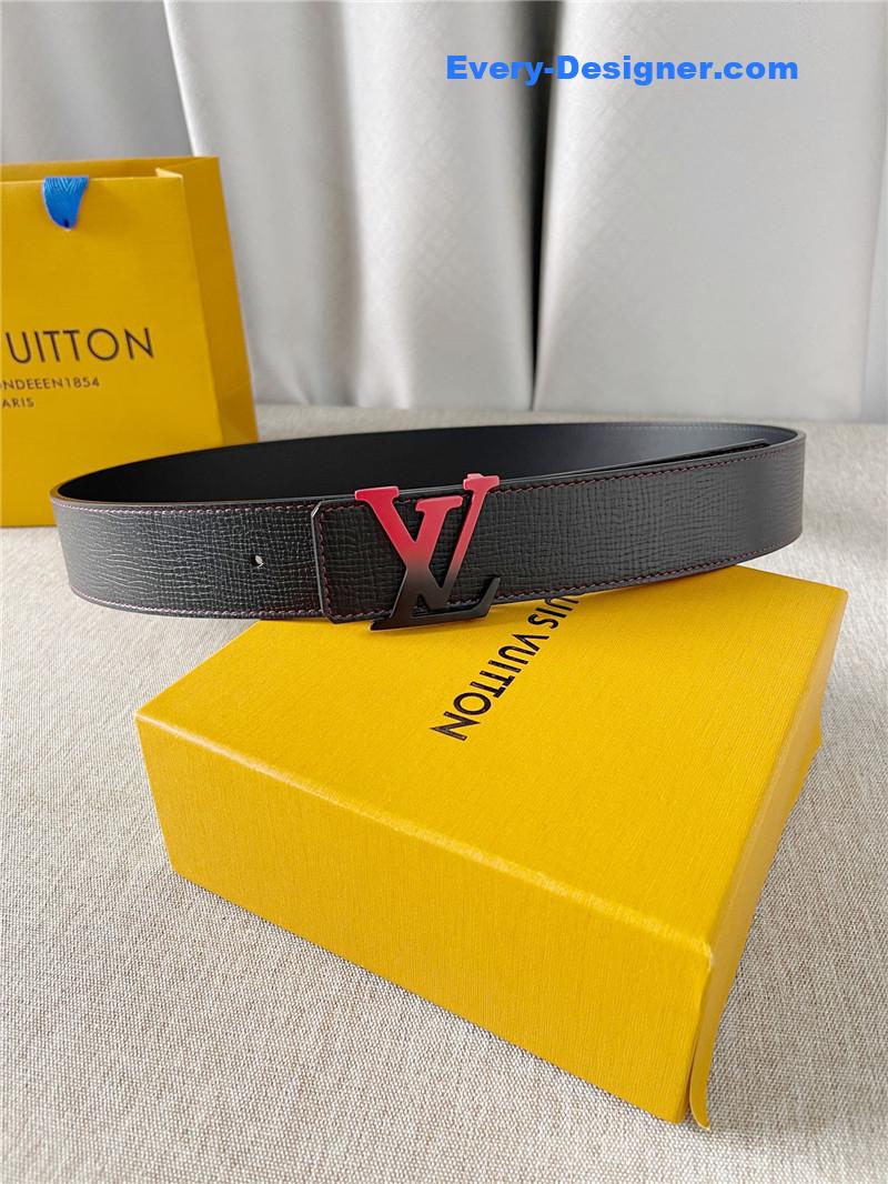 l0vis Vvtt0n lv two-color letter buckle double-sided belt
