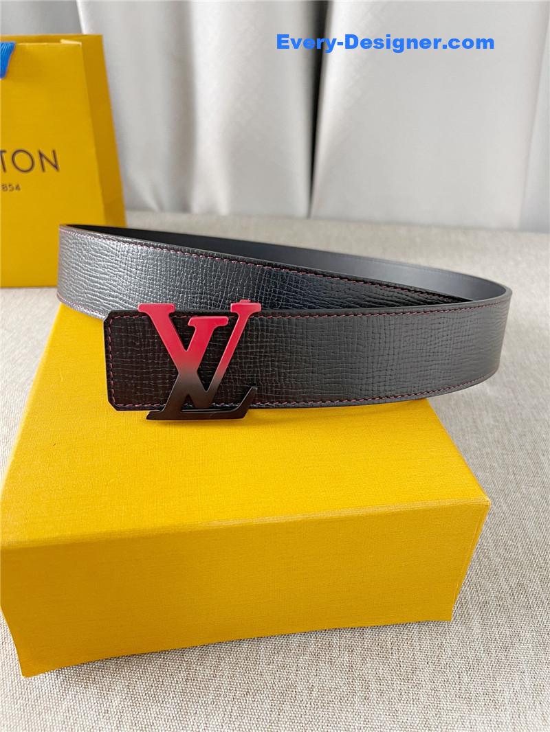 l0vis Vvtt0n lv two-color letter buckle double-sided belt