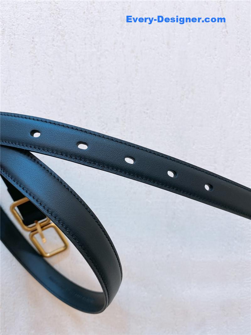 Y51 double buckle narrow belt