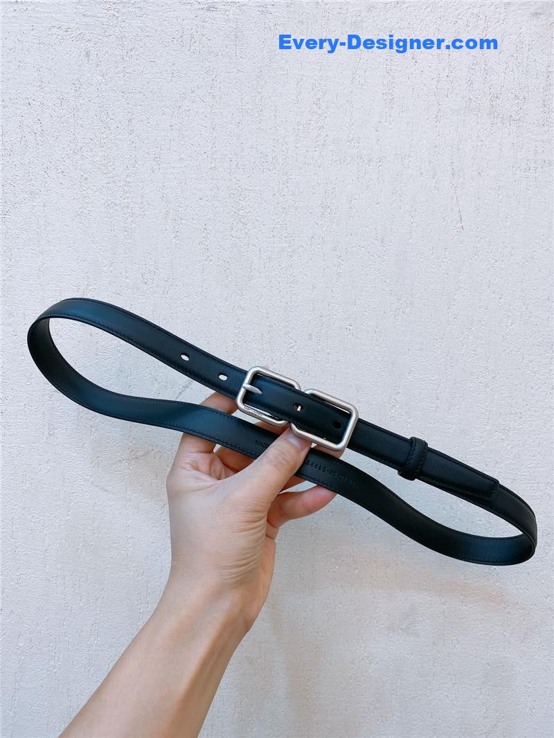 Y51 double buckle narrow belt