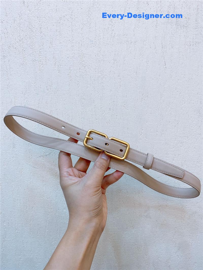 Y51 double buckle narrow belt