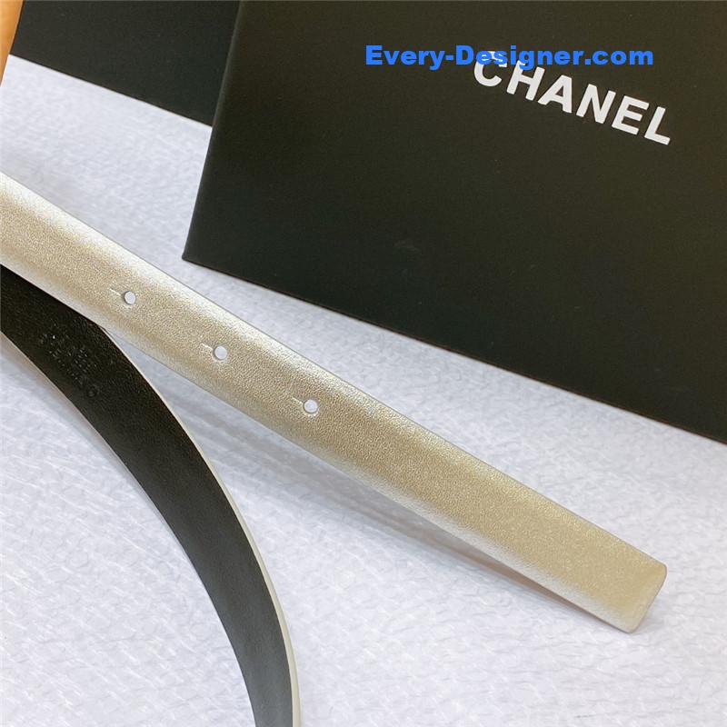 Ch**el cc engraved craft logo buckle belt