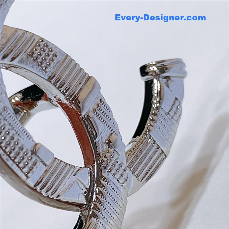 Ch**el cc engraved craft logo buckle belt