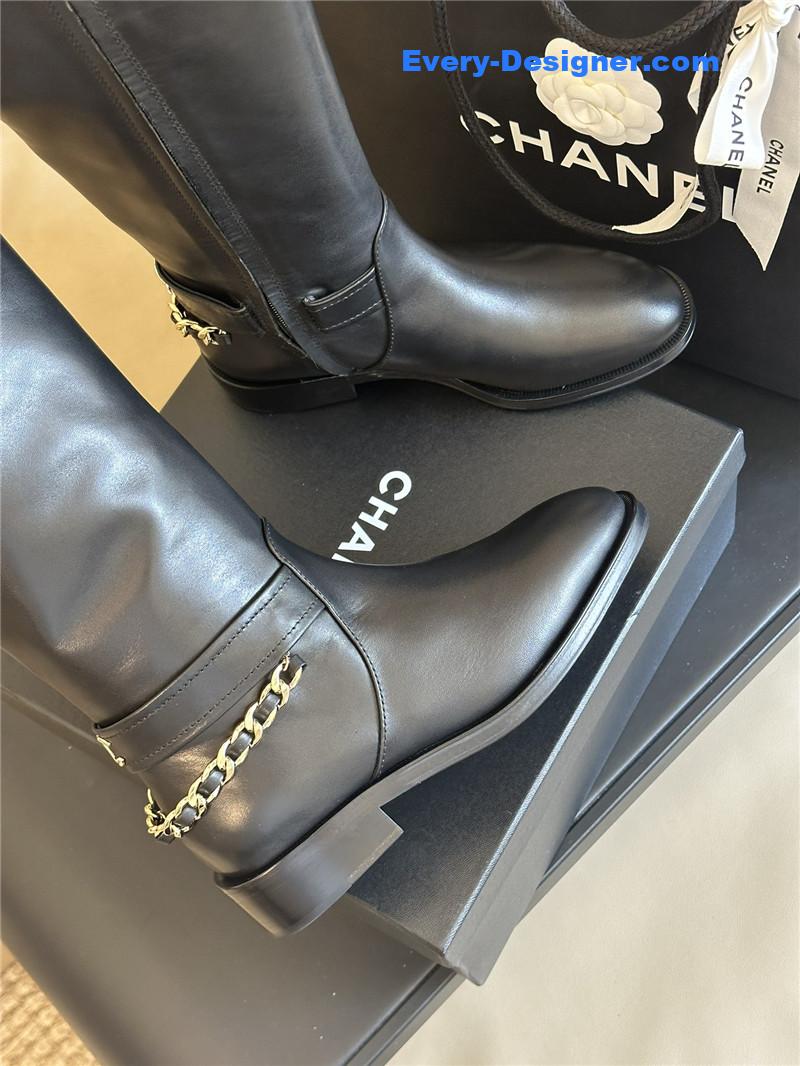 CC autumn winter chain ankle boots