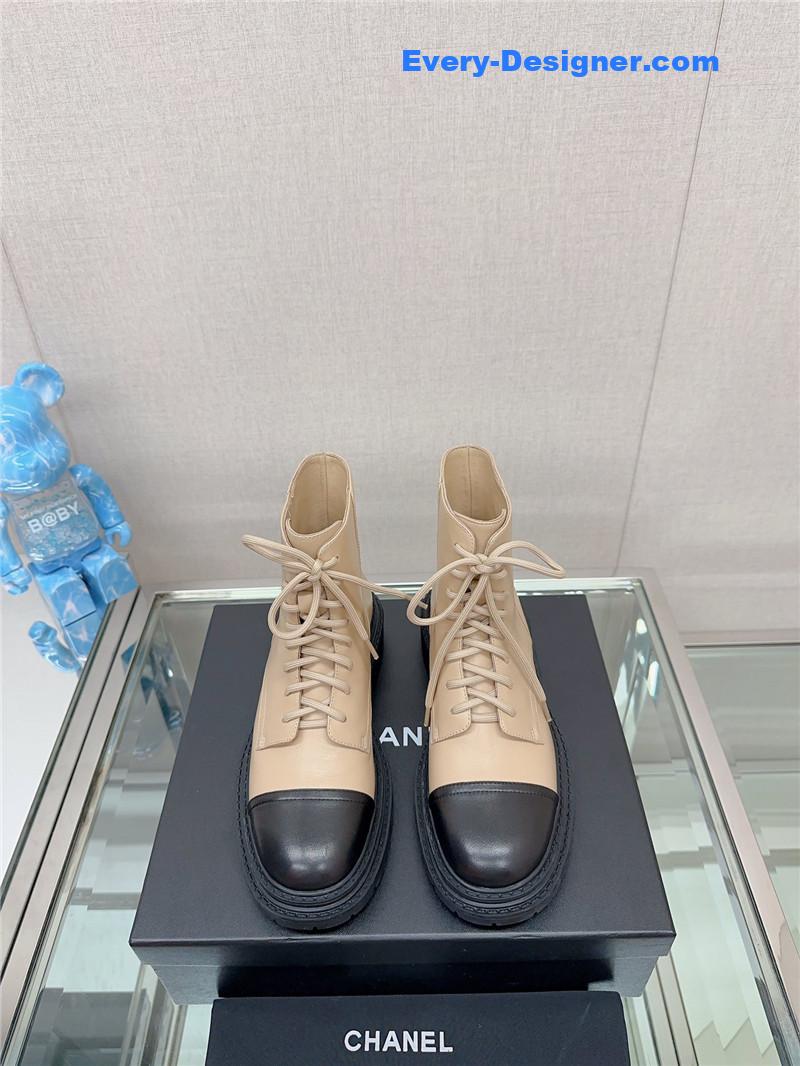 CC platform martin ankle boots