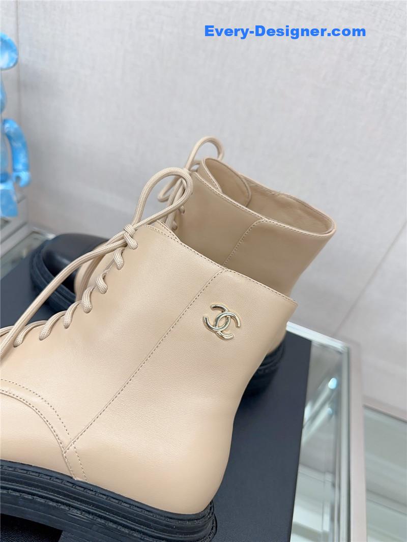 CC platform martin ankle boots