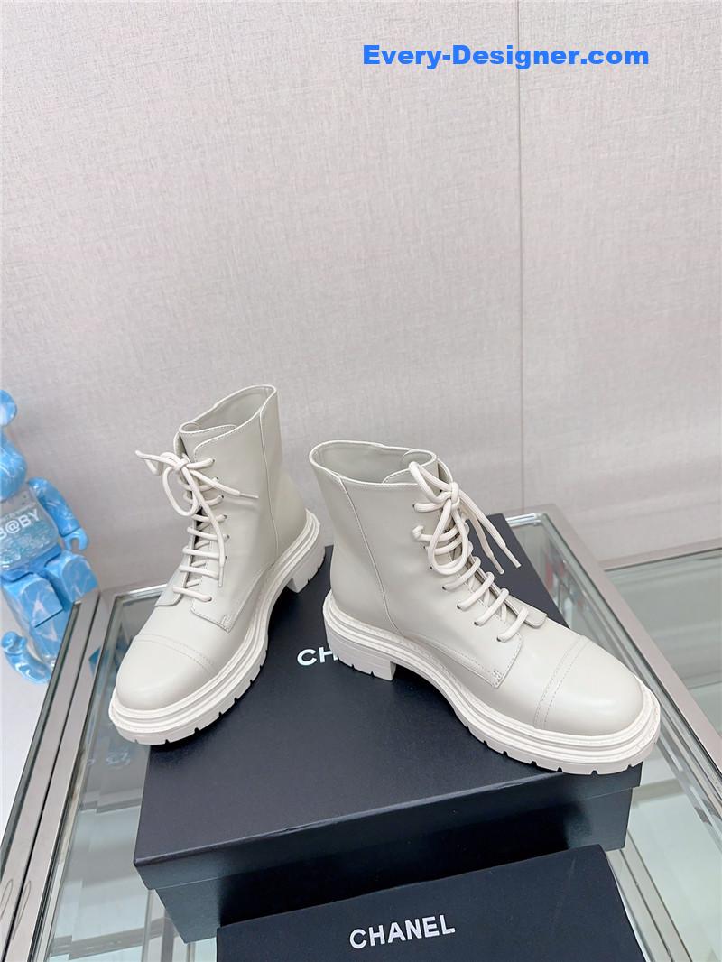 CC platform martin ankle boots