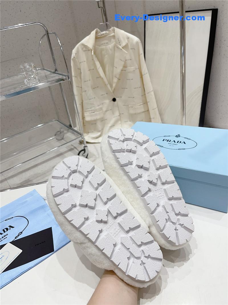 Pra*a autumn winter fur slippers