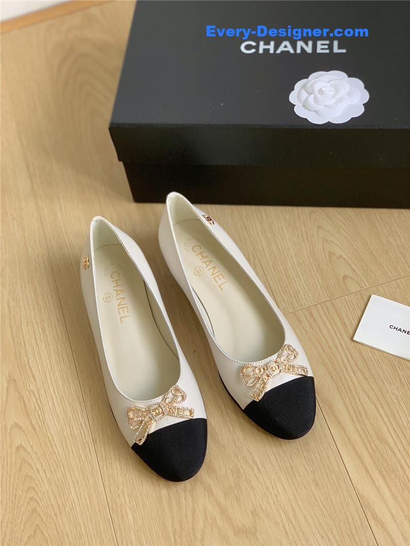 cc double c butterfly D1am0nd buckle shoes