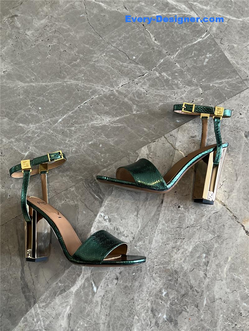 F**di delfina round toe sandals