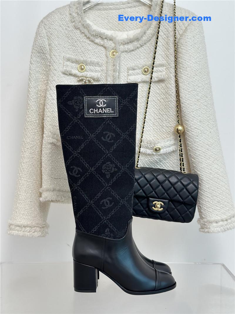 CC new chunky heel cowboy boots