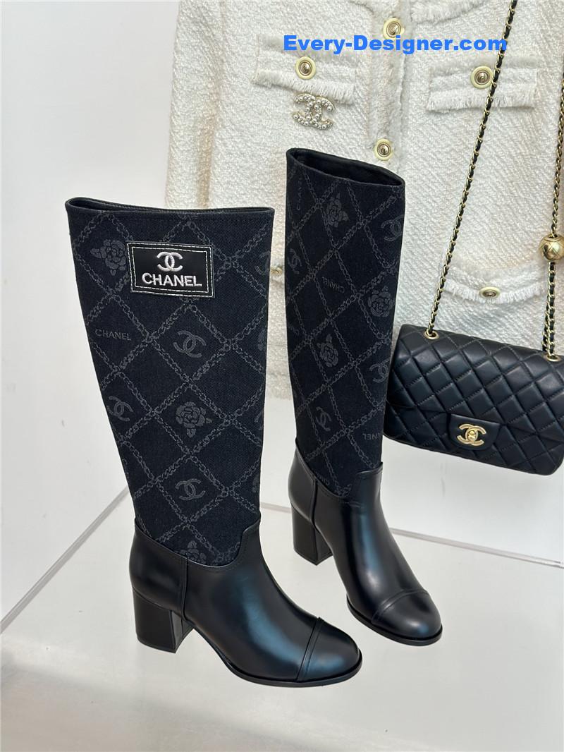 CC new chunky heel cowboy boots