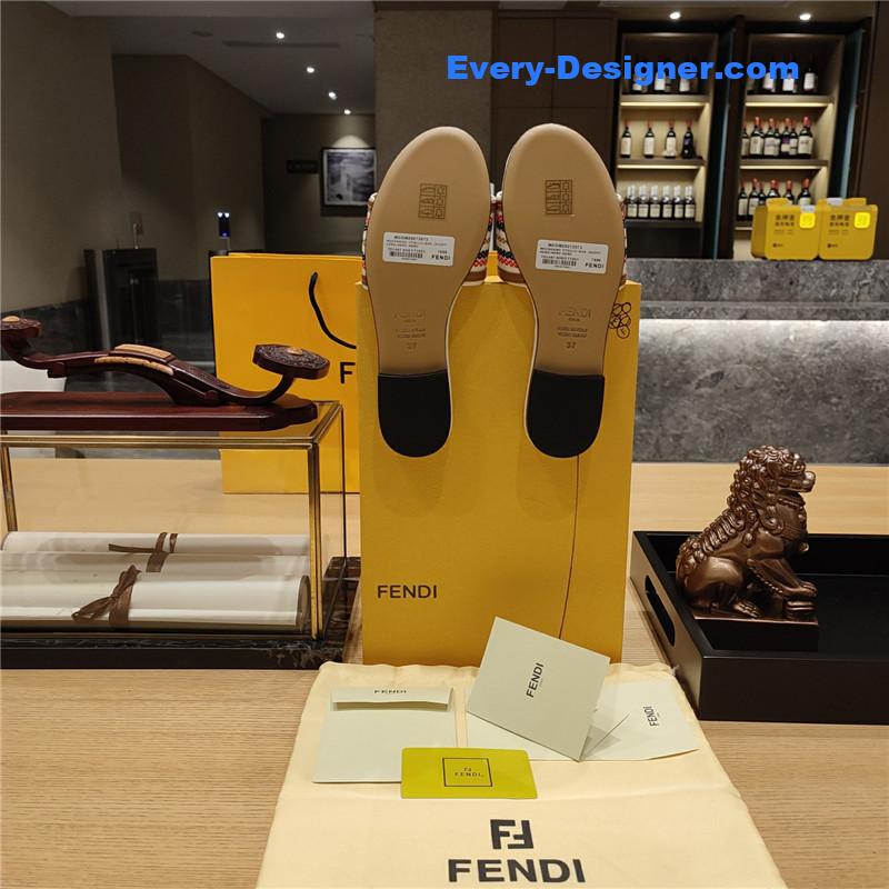 F**di haute couture flat sandals