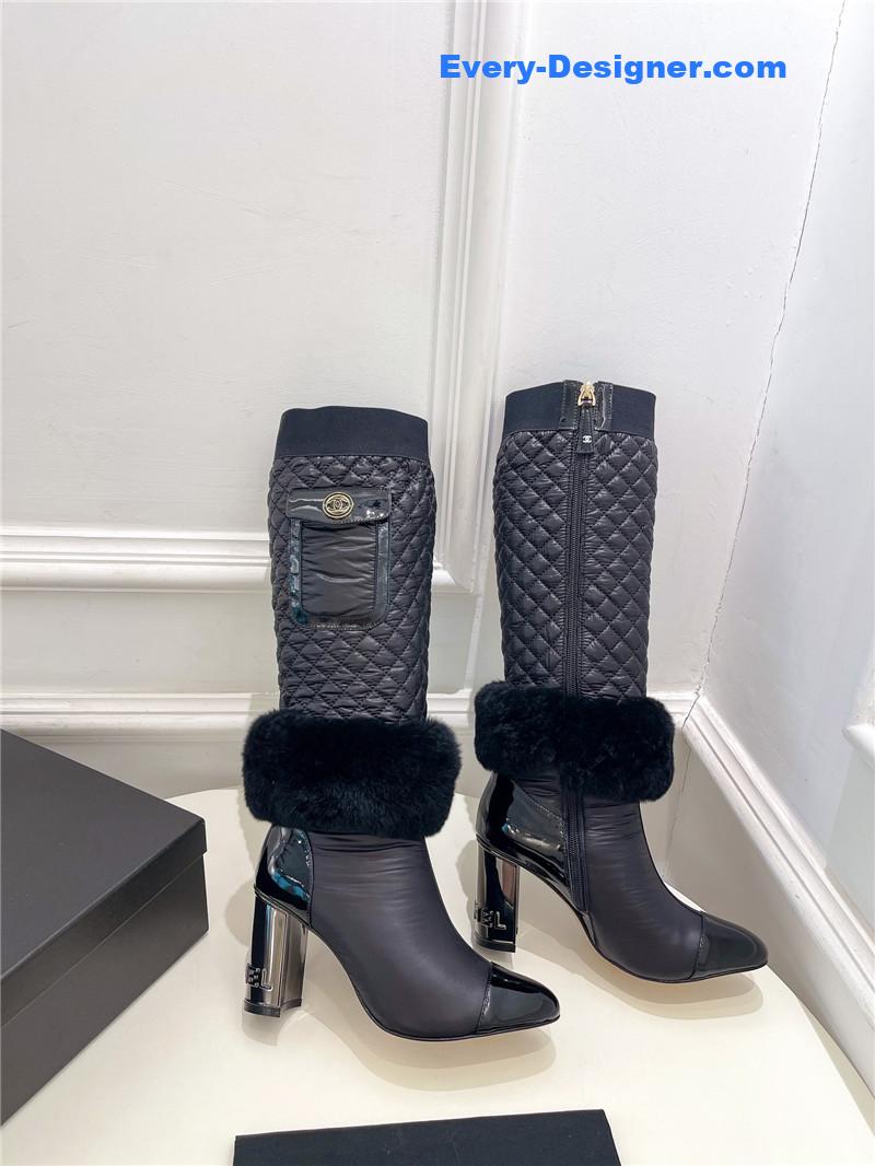 CC electroplated heel down boots