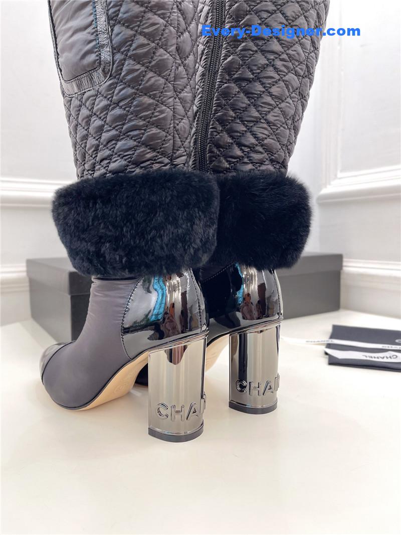 CC electroplated heel down boots