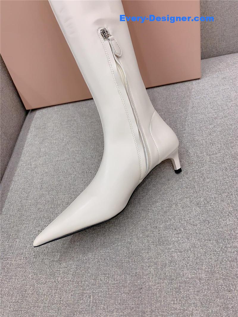 M1um1u new pointed toe high heel elastic sock boots
