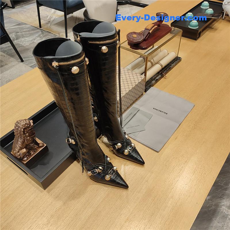 Ba1en*iaga metal stud le cagloe motorcycle boots