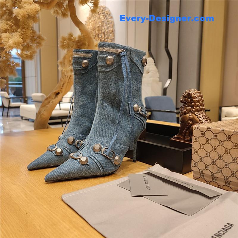 Ba1en*iaga metal stud le cagloe motorcycle boots