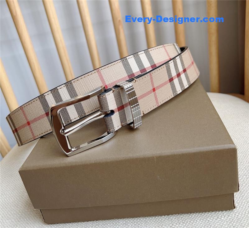 Bv*b*rry belt loop engraved with Bv*b*rry check
