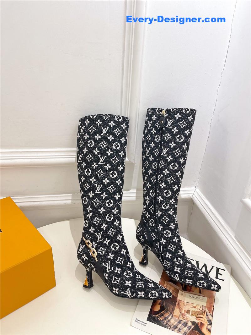 l0vis Vvtt0n lv small square toe metal heel boots