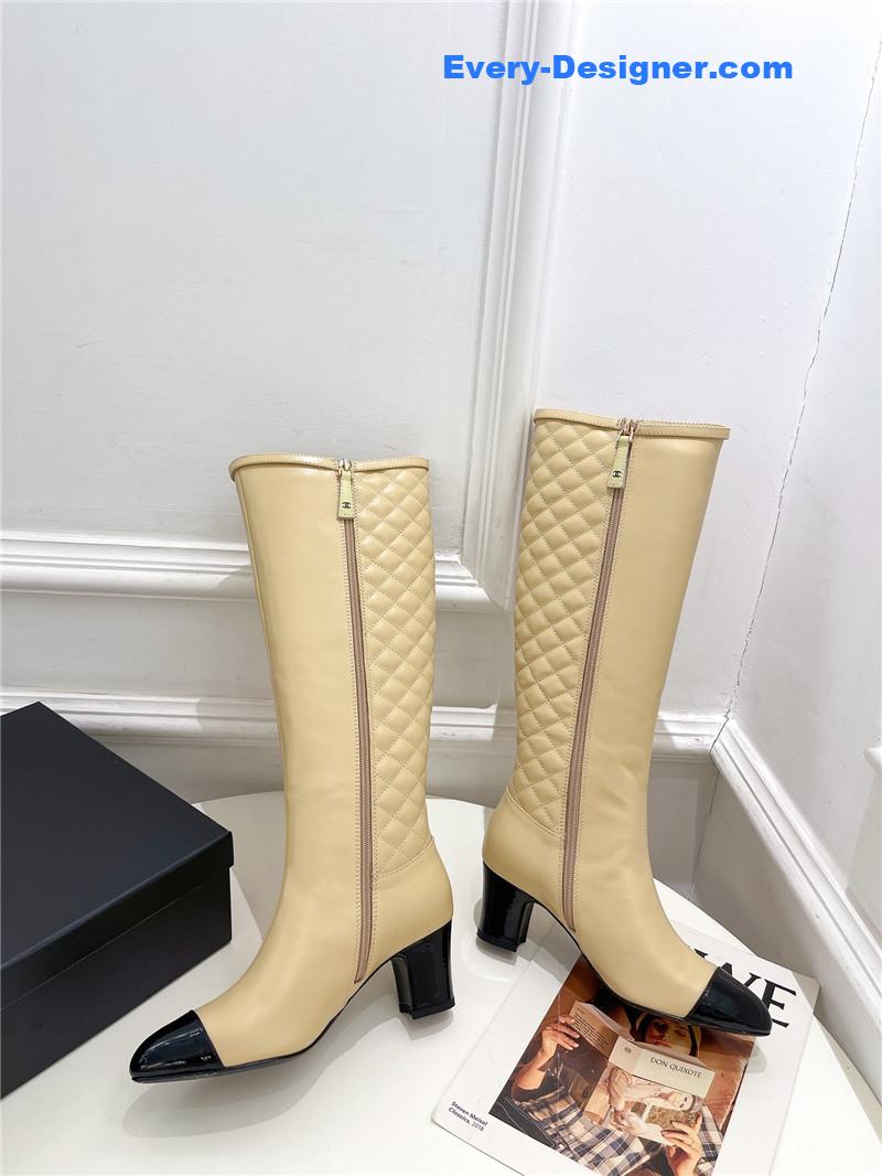 CC counter classic electric embroidery thick heel short boots