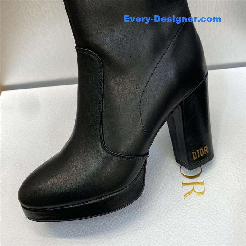 D10r cd letter logo hardware buckle motorcycle boots