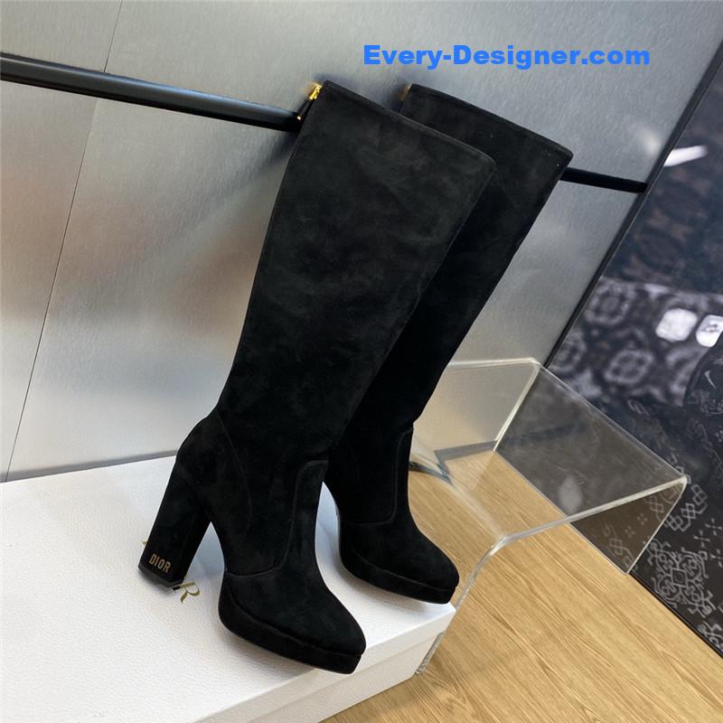 D10r cd letter logo hardware buckle motorcycle boots