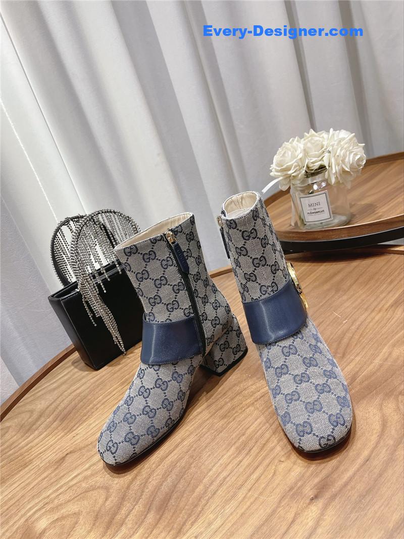 Gvc*1 double g buckle boots