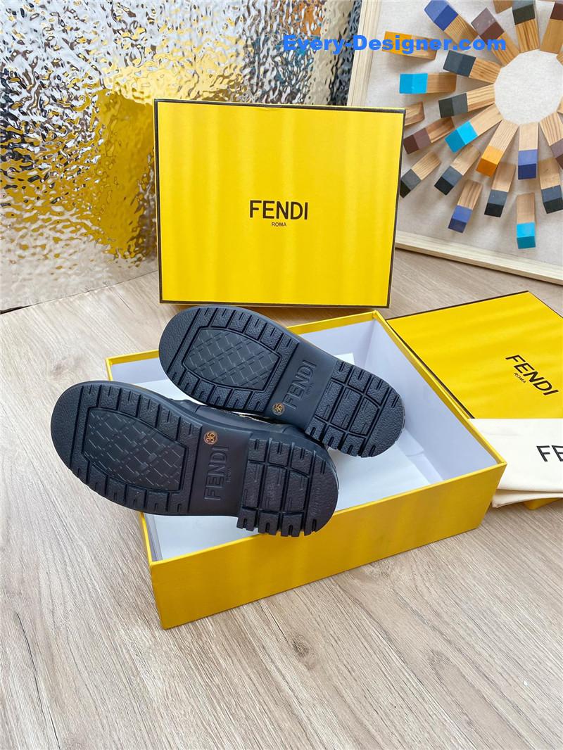 F**di fly knit stitching fashionable martin boots