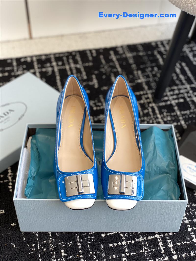 Pra*a autumn and winter classic color matching shoes