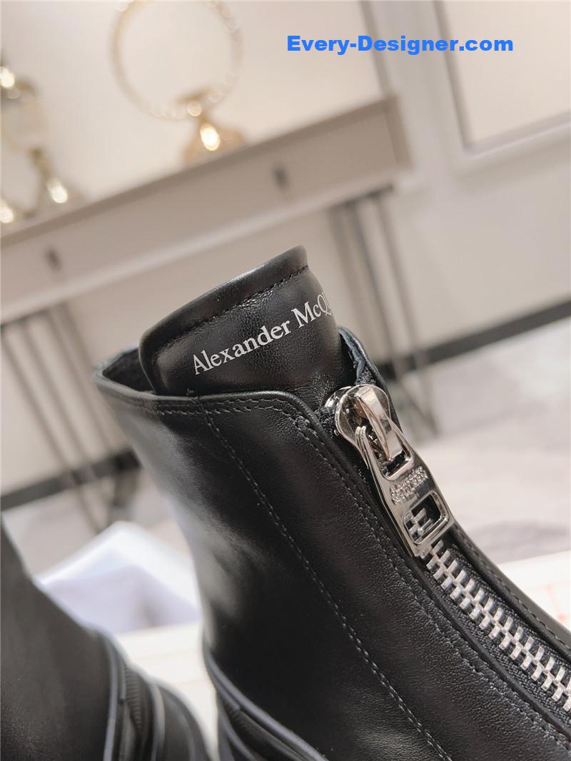 a1exa*der Mcqv*en front zip booties