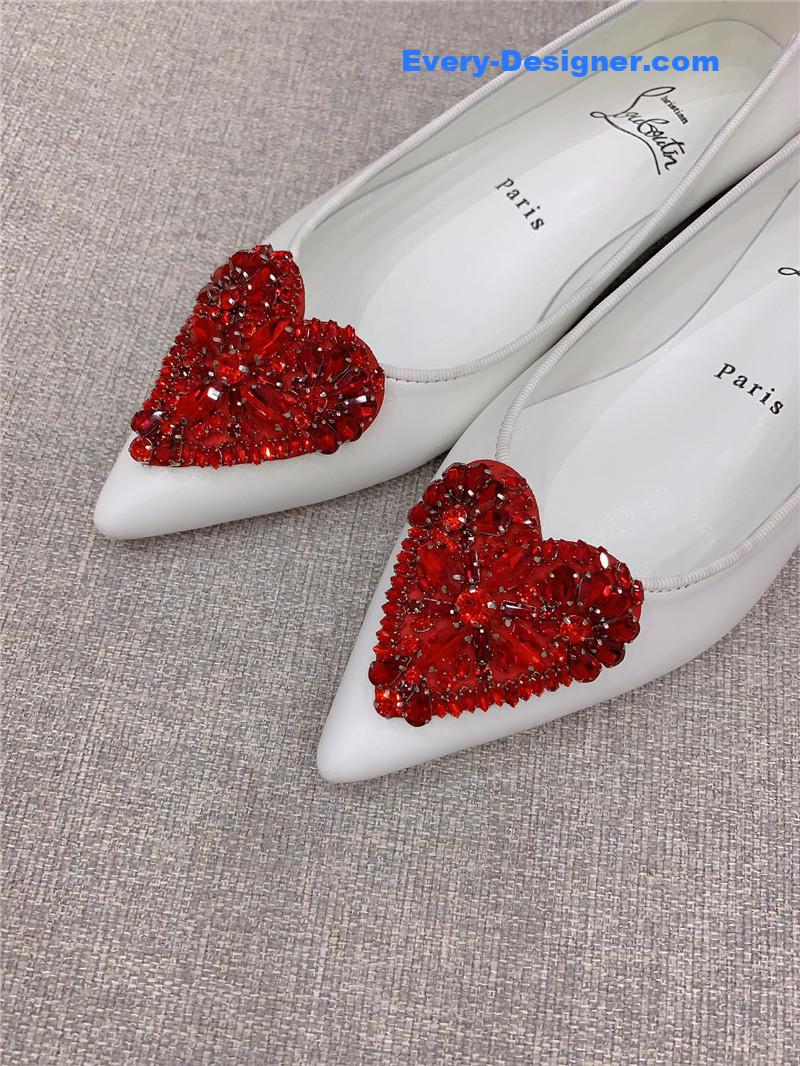 Chr1st1an louboutin heart ruby red high heels