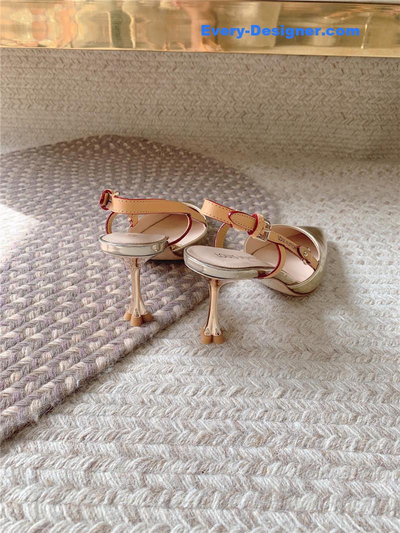 l0vis Vvtt0n lv new blossom slingback high heels