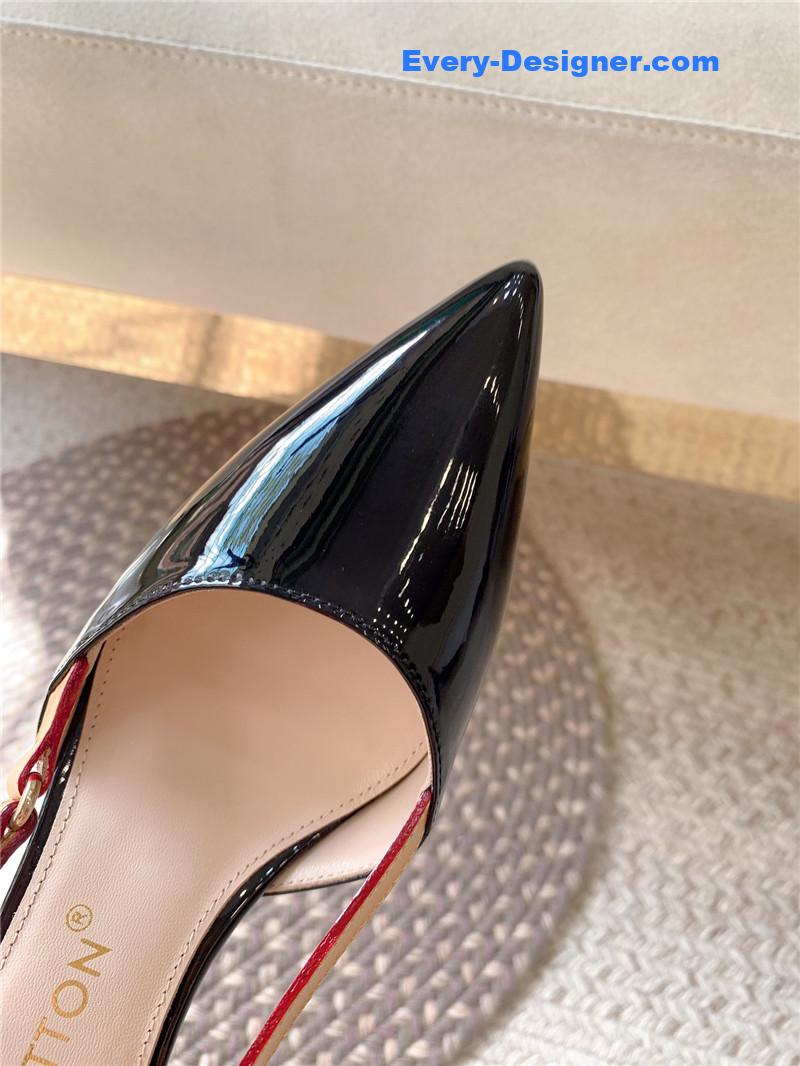l0vis Vvtt0n lv new blossom slingback high heels