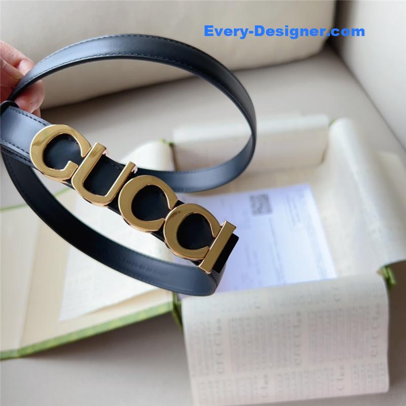 Gvc*1 double g embellishment + square buckle belt
