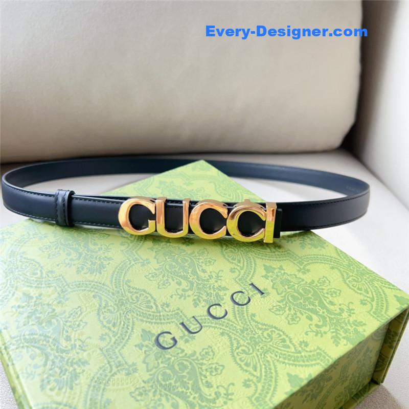 Gvc*1 double g embellishment + square buckle belt