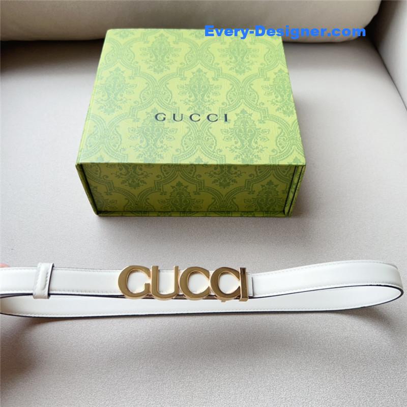Gvc*1 double g embellishment + square buckle belt