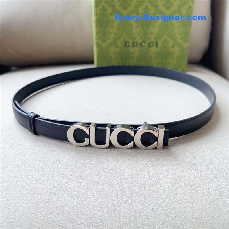 Gvc*1 double g embellishment + square buckle belt