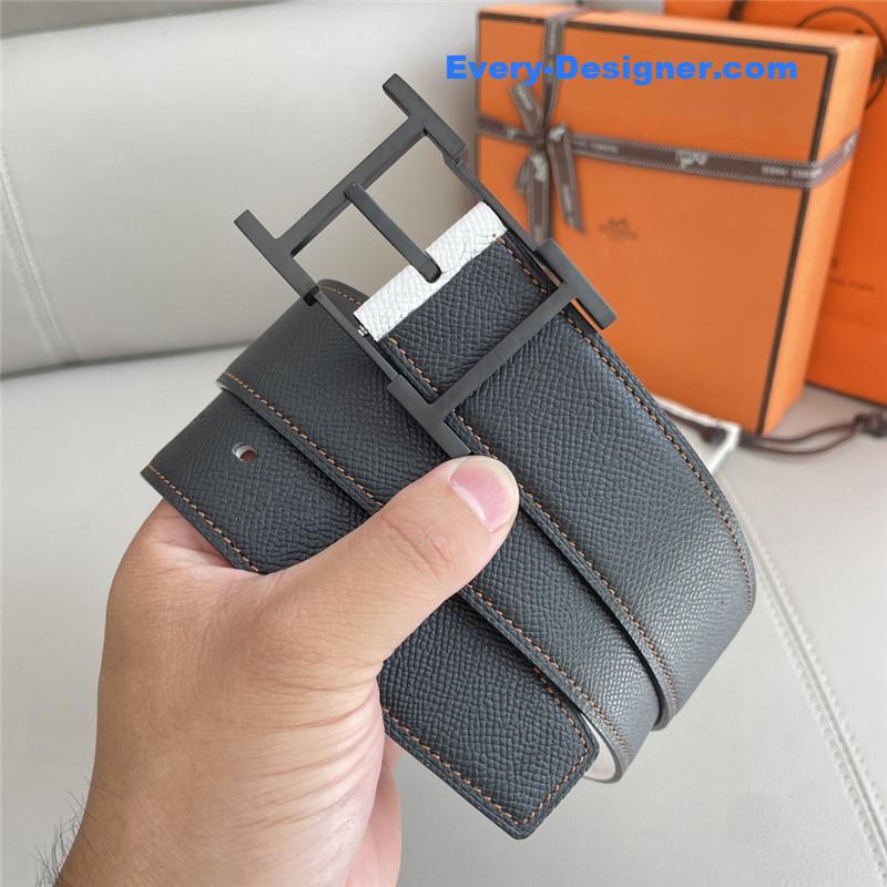 H**me5 classic double-sided pebbled belt